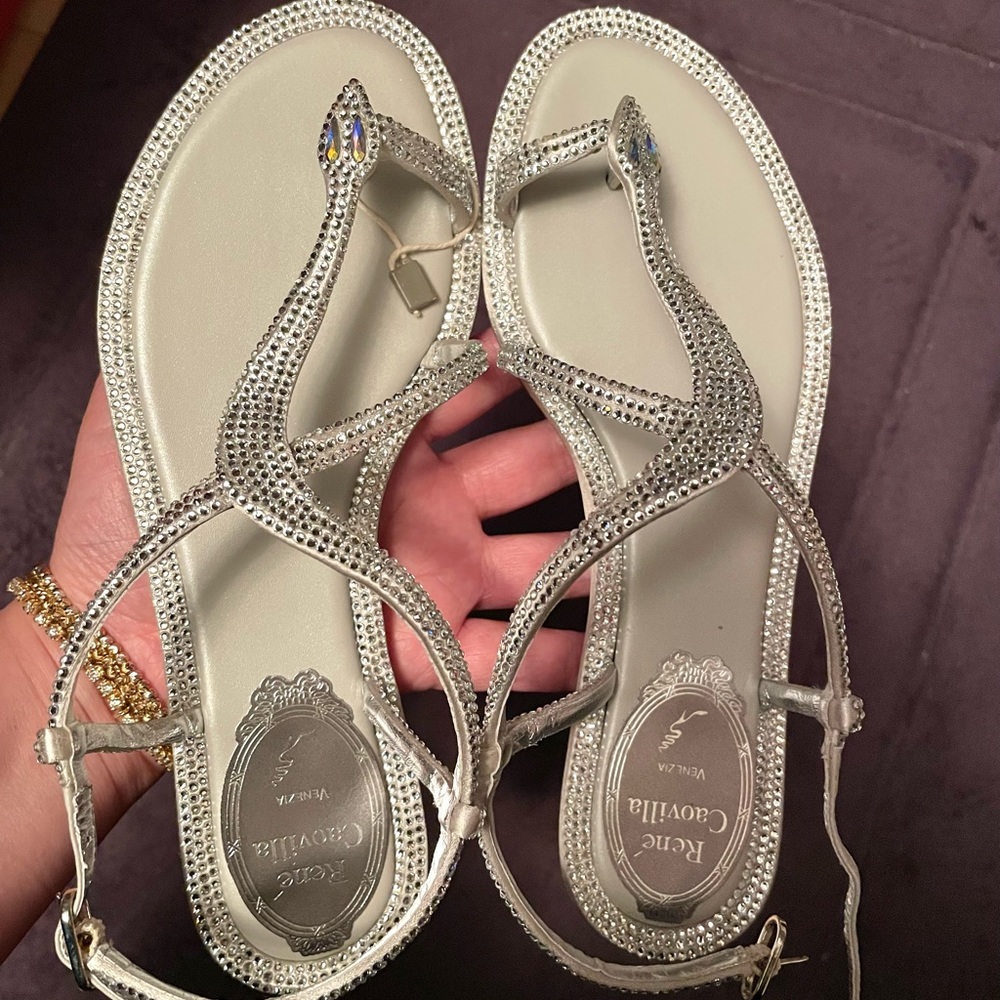 Rene Caovilla Sandals, Size 34.5